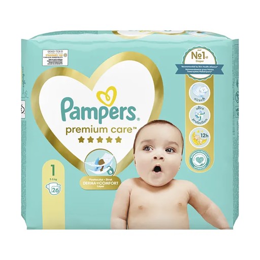 pampers premium care pieluchy rozmiar 1 newborn