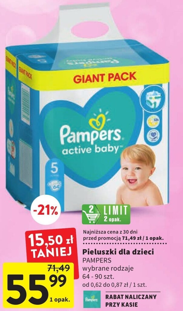 pampers active baby 3 opinie