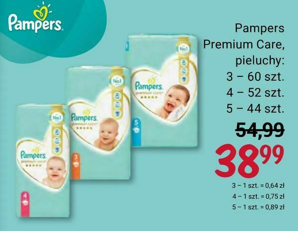 pampers rozmiar 1 cena