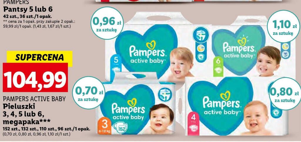 pampers pants 4 cena