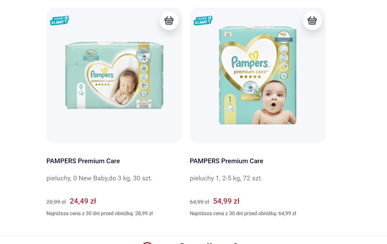 pampers rozmiar 3 174 sztuk