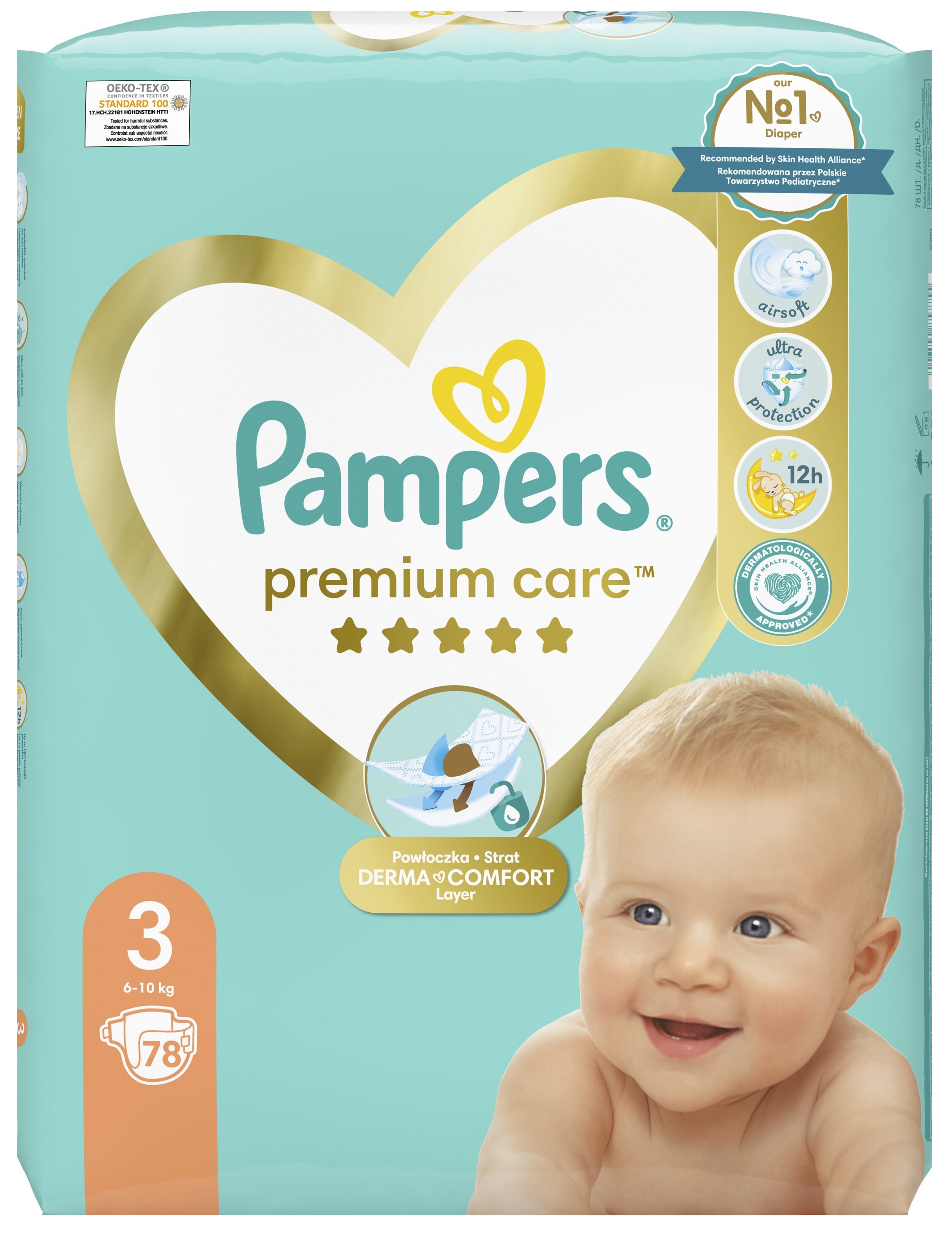 pampers pieluszki premium care newborn mini 168