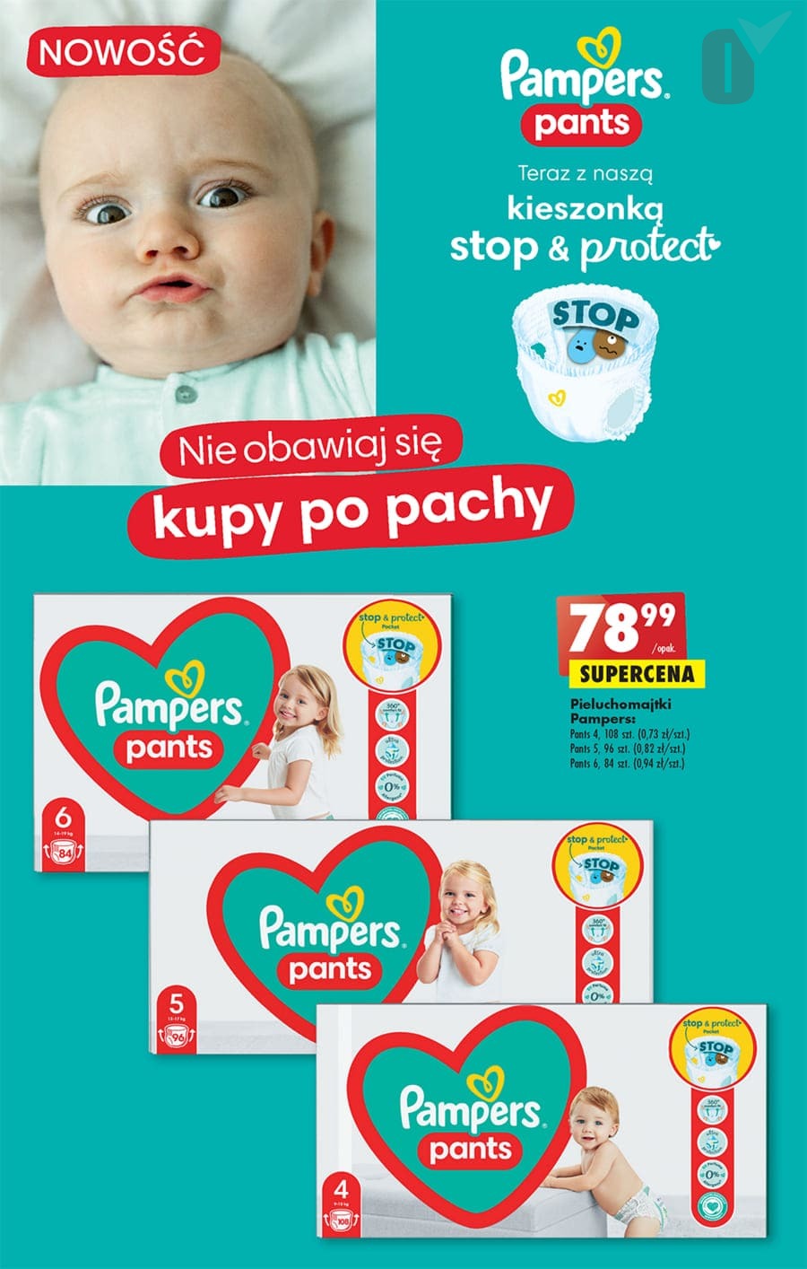 pampers 6 86 sztuk