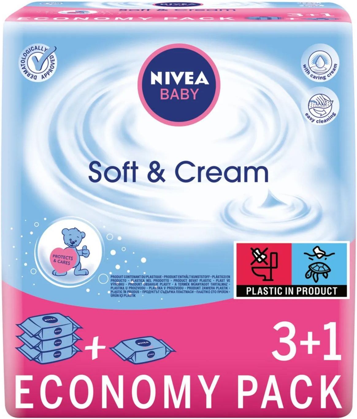 nivea baby chusteczki nawilżane pure&fresh