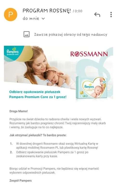 dziecko z reklamy pampers