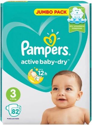 pampers pieluszki active baby 3 midi waga