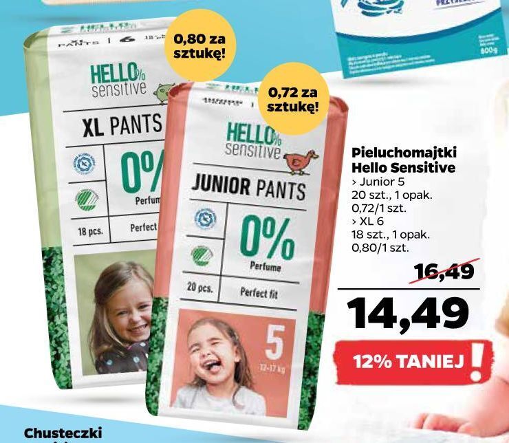 geminiichusteczki pampers new baby sensitive