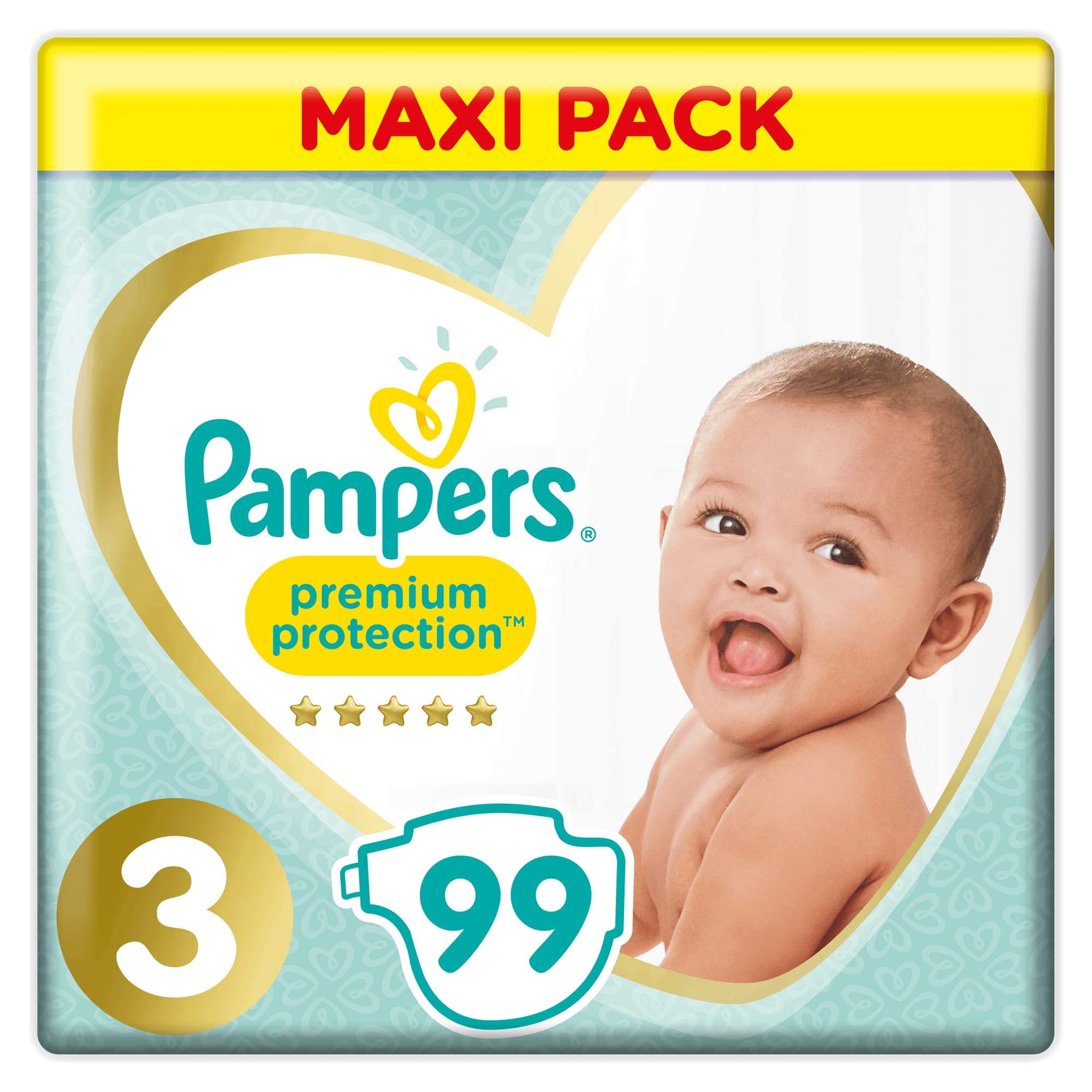 pampers na dziecku