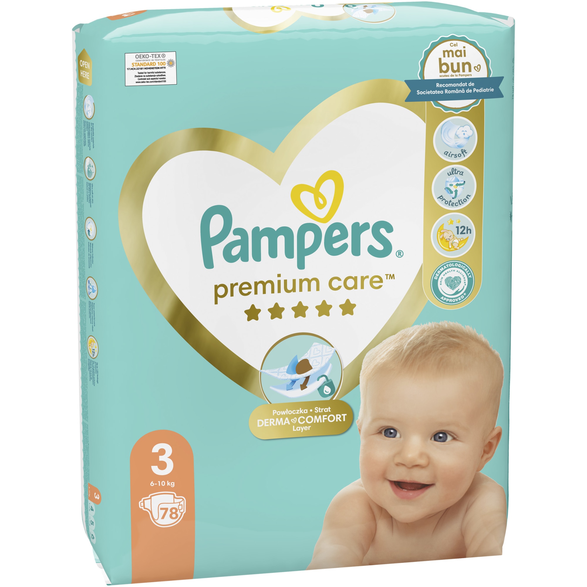 pampers active baby pieluchy rozmiar 2 mini 4-8kg 3x76 sztuk