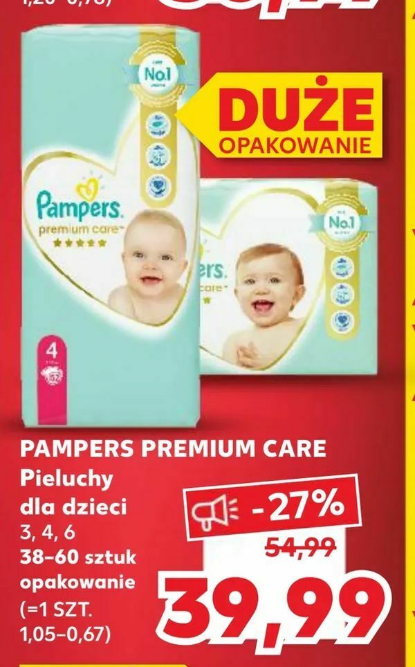 pampers new baby pieluchy 1 newborn 43 sztuki