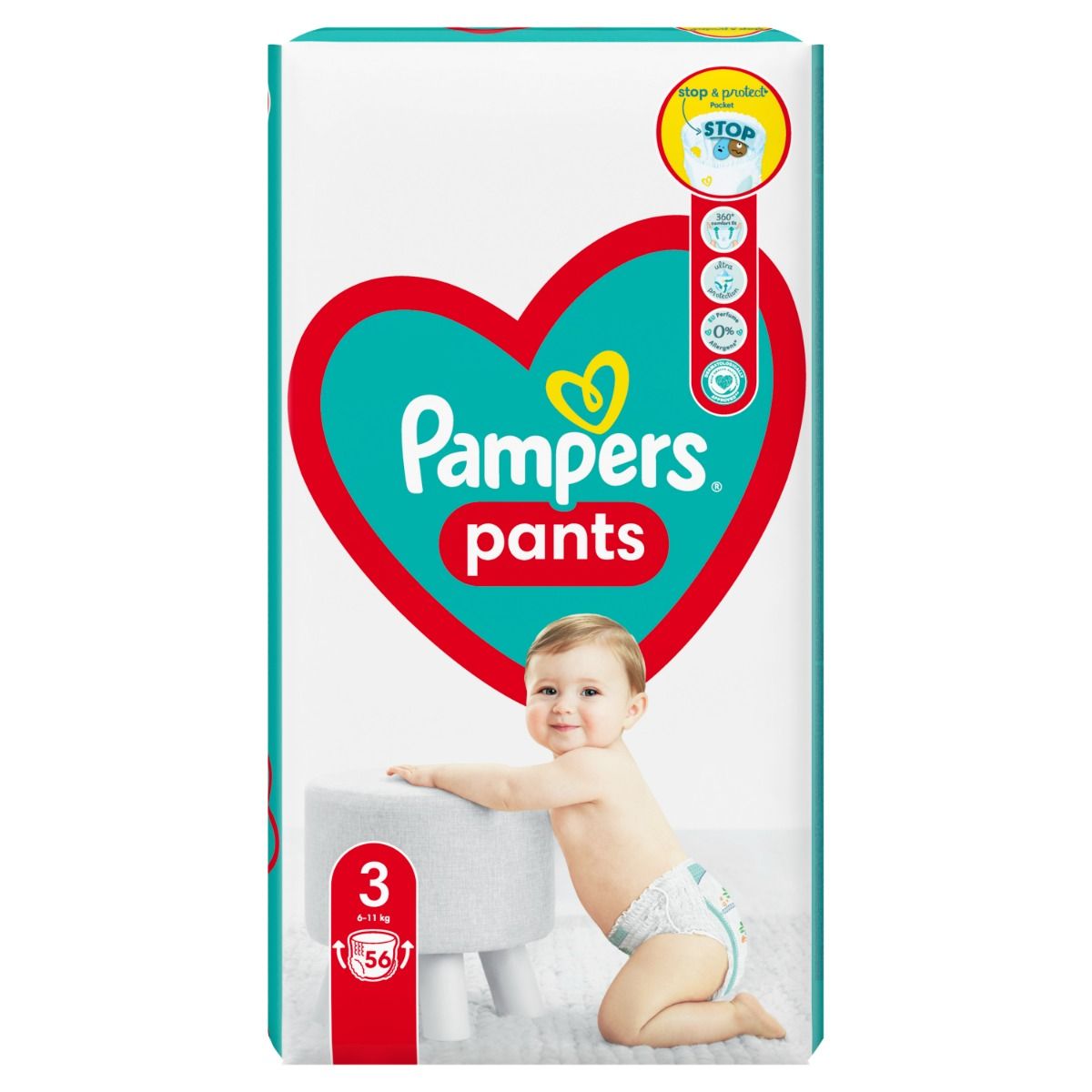 pampers chusteczki nawilżane dla niemowląt 4 x 52 szt