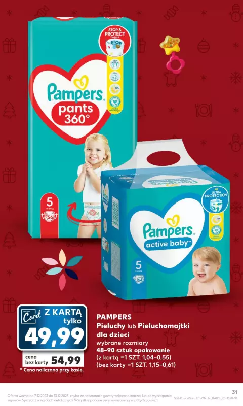 pampers wskaznik mokrej