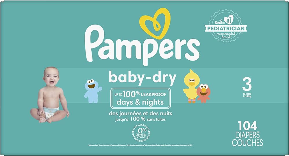 pampers dada fioletowe