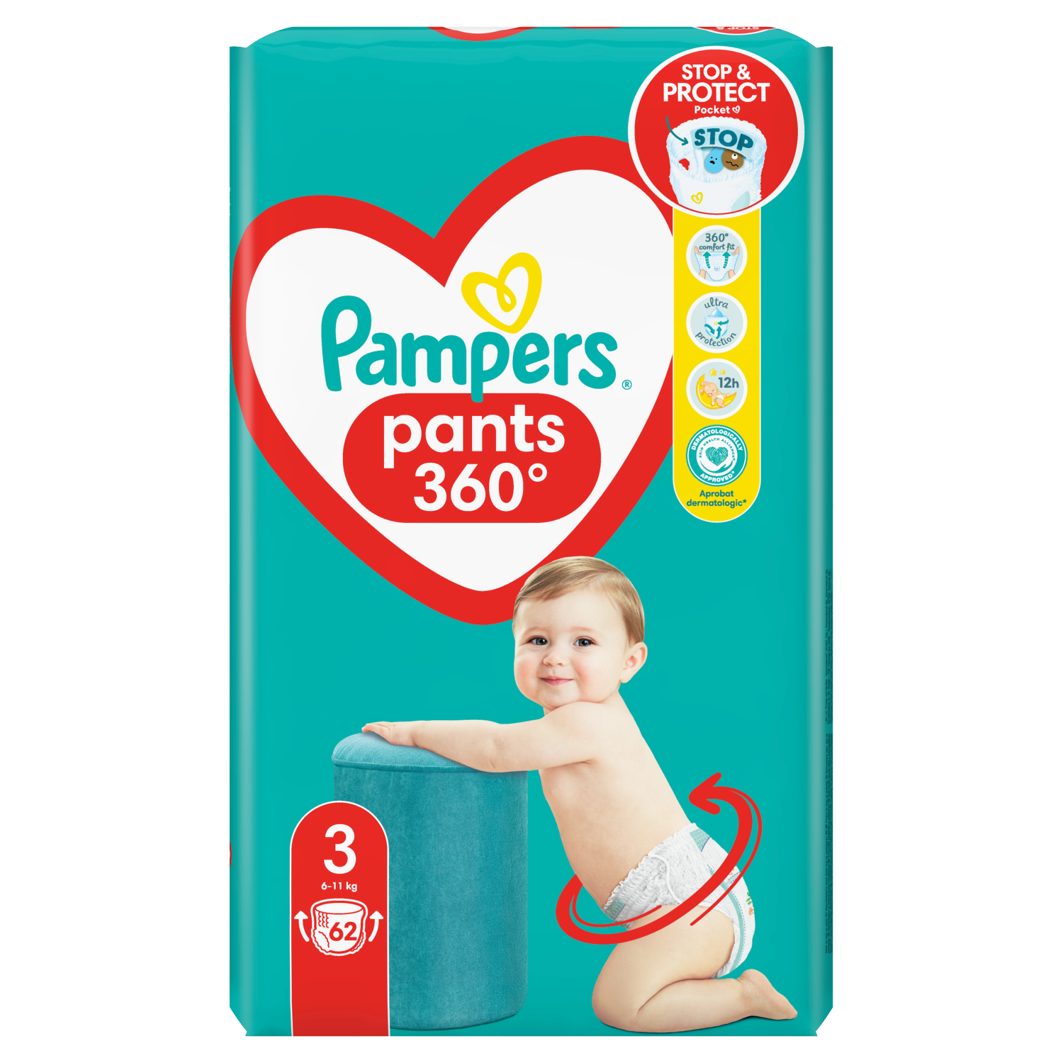 pampers mega paka beby-dry pants 4