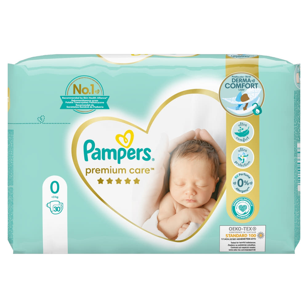 pampers slogan with a stork