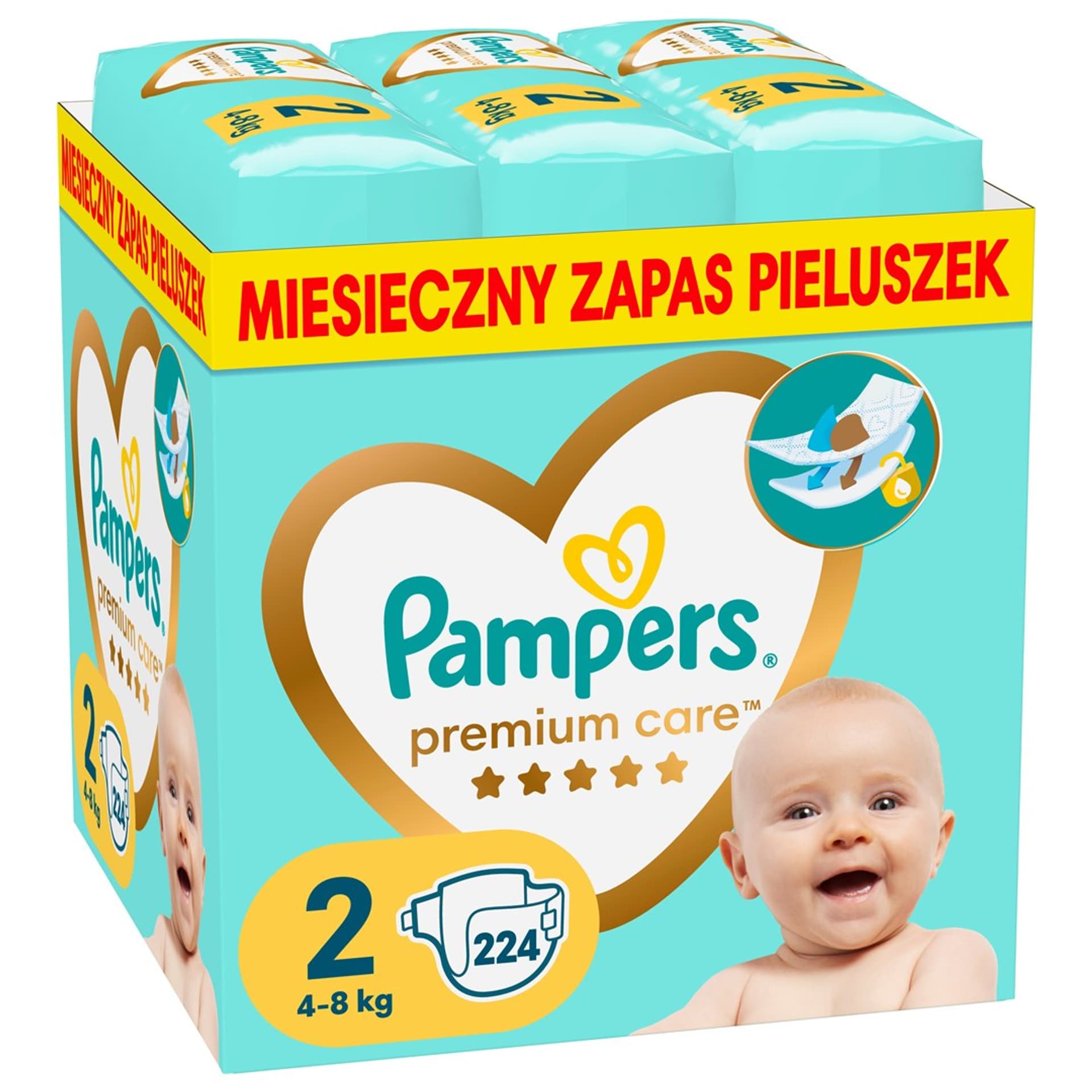 polrocznego dziecka zabrudzony pampers