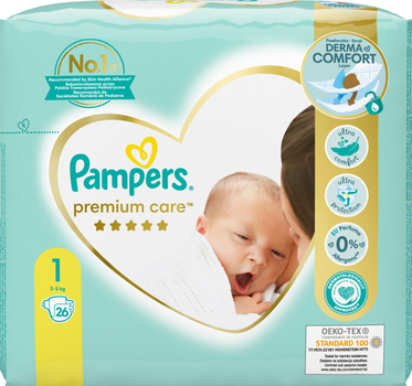 pampers 2 new baby-dry pieluchy 100szt 3-6kg mini