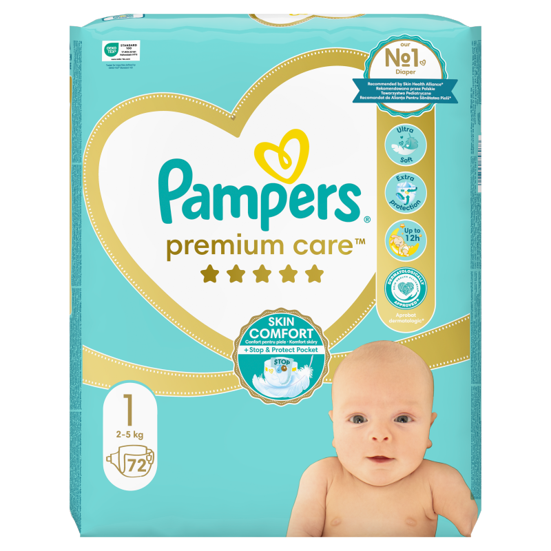 pampers pure czy premium care