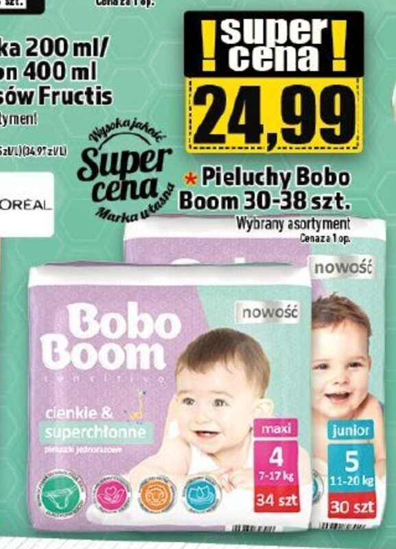 chusteczki nawilżane bobini 3x64