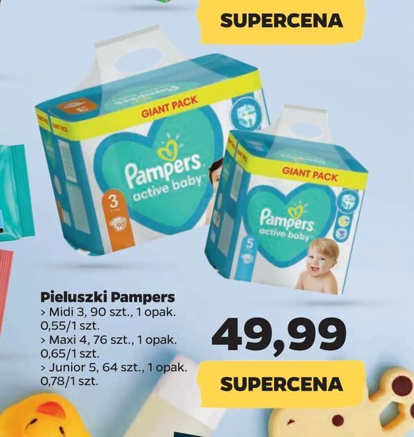 pampers pieluchoamjtki duże