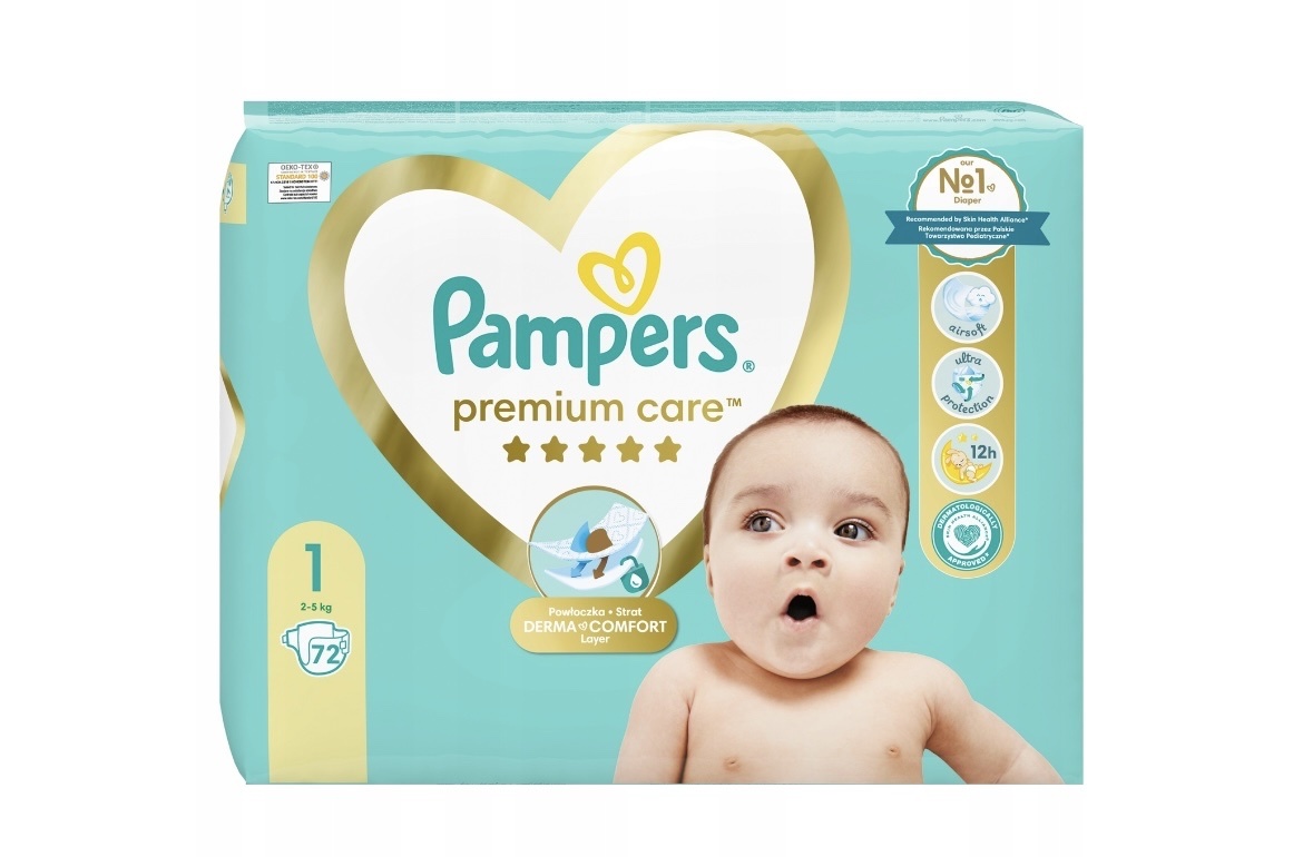 pampers pieluchy premium care 3 junior 136 sztuk