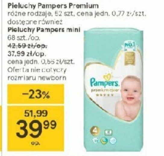 pierwsza pieluszka pampers