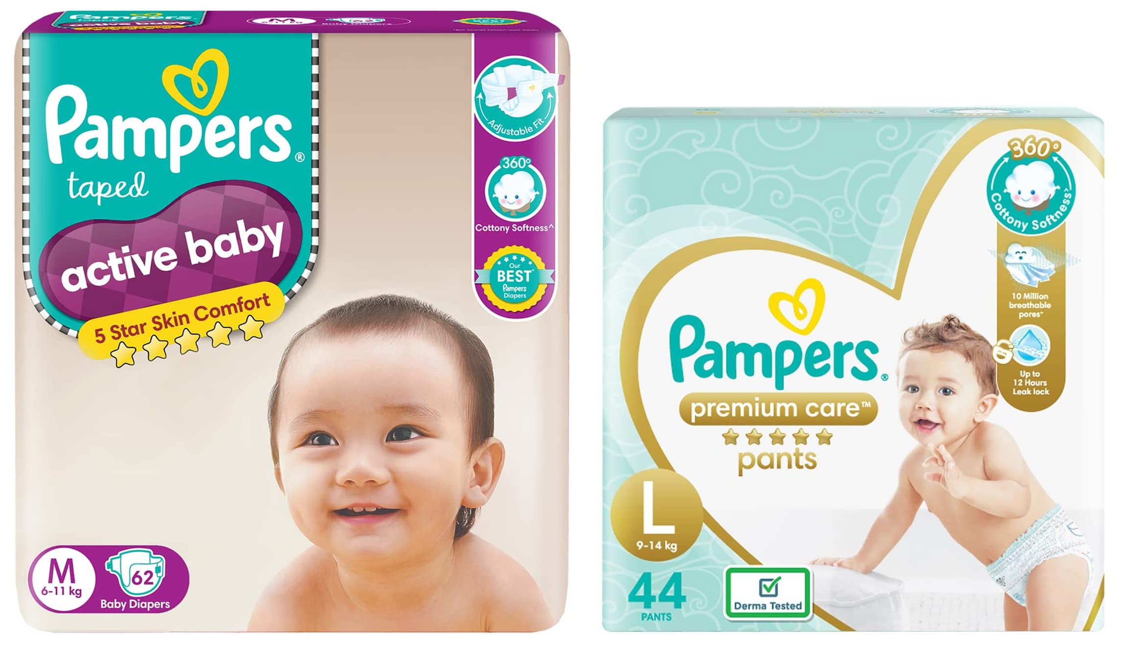 pampers chusteczki nawilżane dla niemowląt 4 x 52 szt