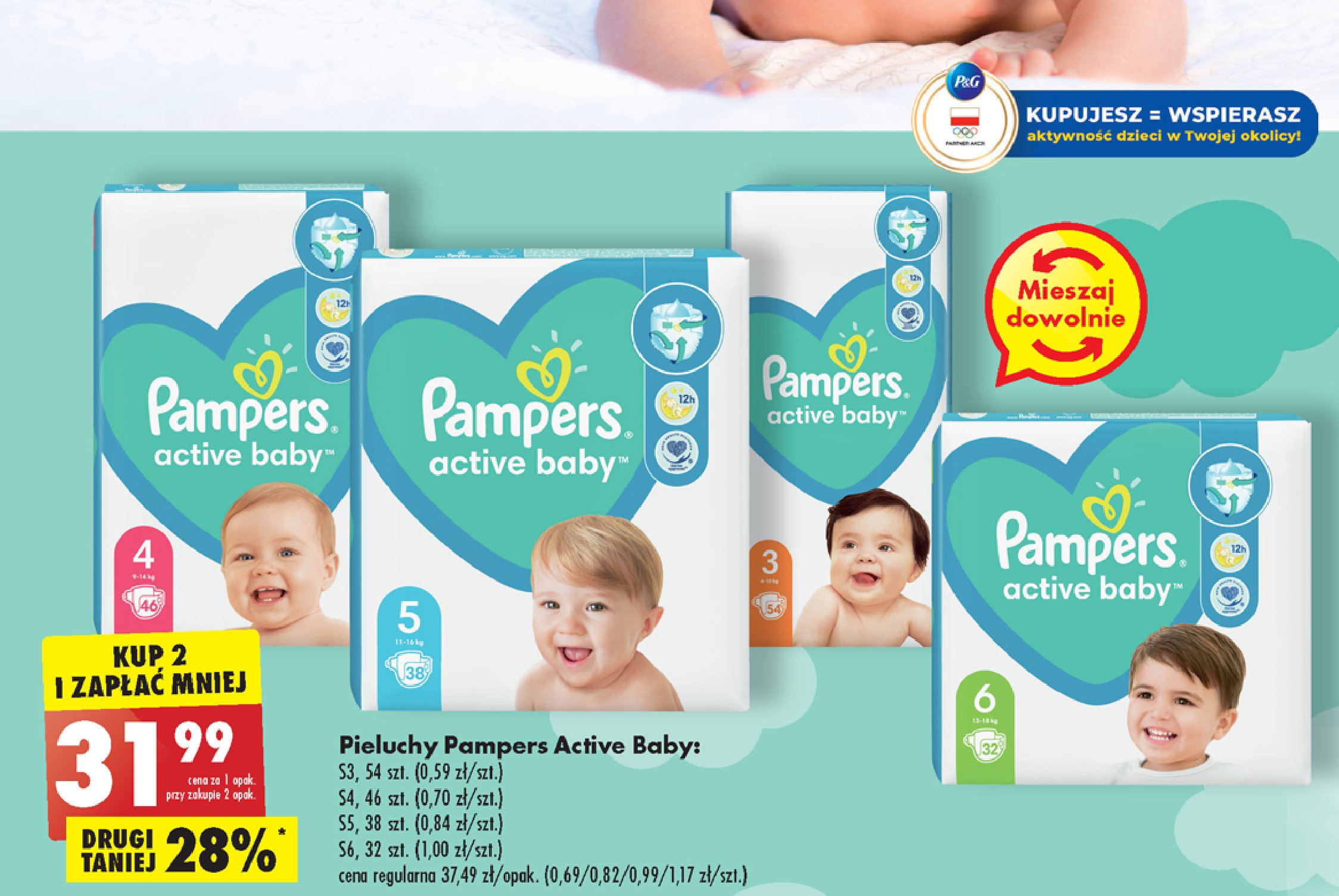 pampers fresh clean chusteczki 64 szt