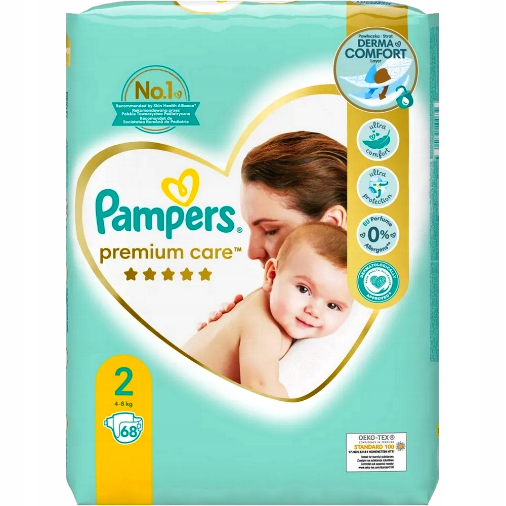 pieluchy pampers premium care 4-8kg