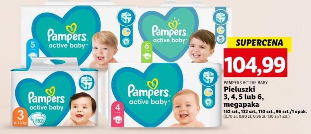 pampers active baby 3 cena