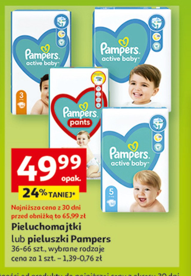 biedronka pieluchy pampers