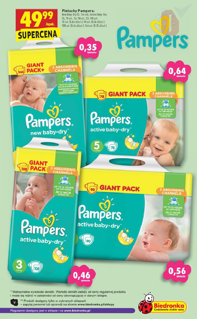 pieluchy pampers buedronka