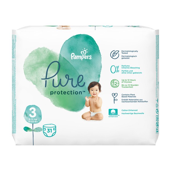 pampers pure 1 cena